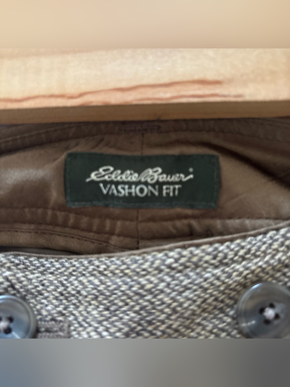 Eddie Bauer Wool Blend Dress Pants Size 4 Brown Career Office Stretch - Picture 6 of 9